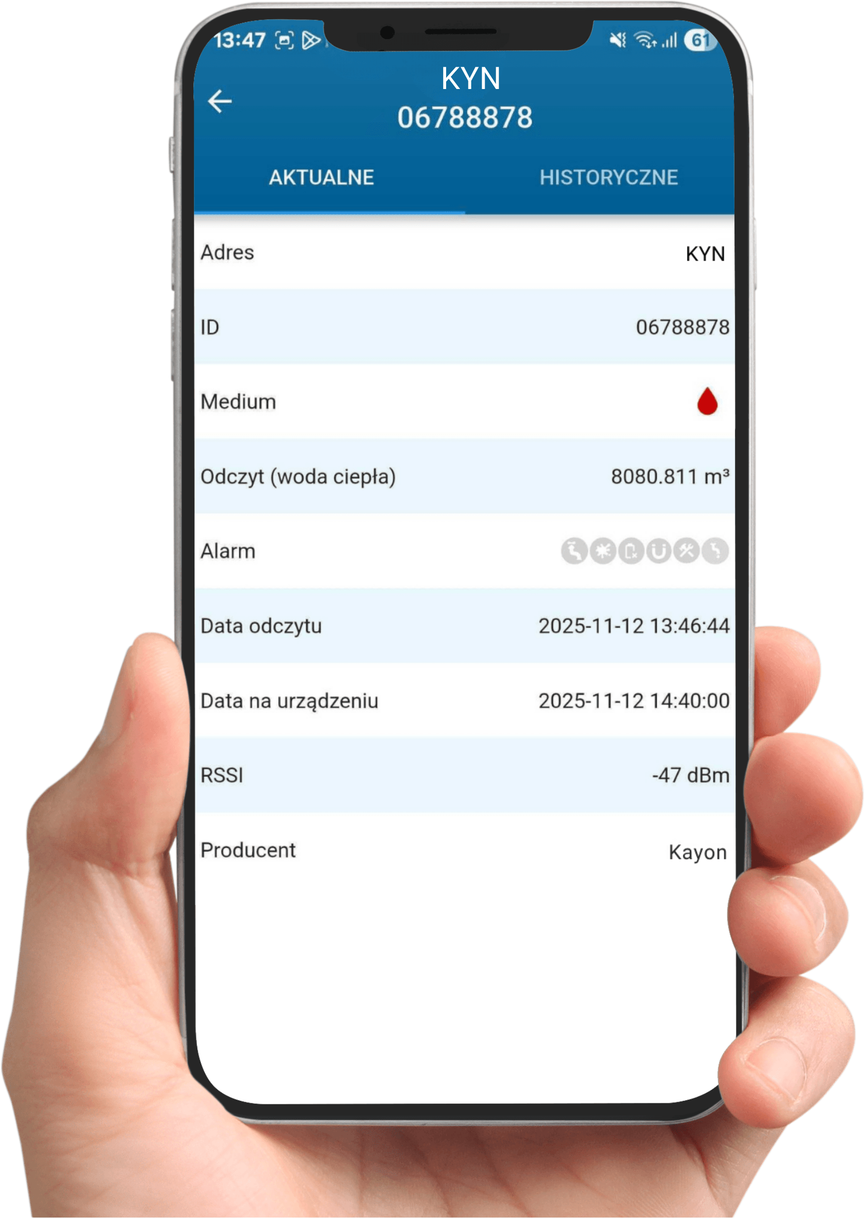Route One - aplikacja na smartfona lub tablet do odczytu danych z wodomierzy